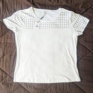New CALVIN KLEIN Adorned T-Shirt - Extra-Large